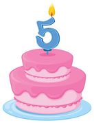 Fifth Birthday Clipart And Illustrations