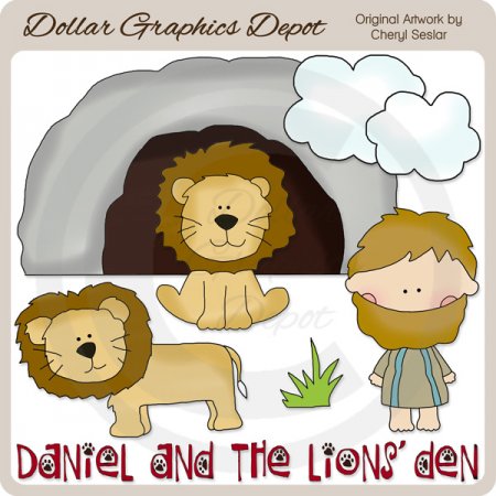 Daniel And The Lions  Den   Clip Art    1 00   Dollar Graphics Depot
