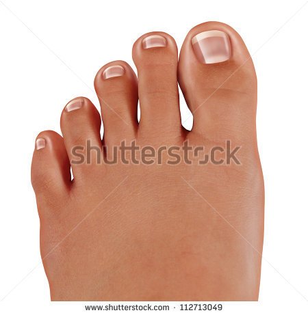 Foot With Clean Nails As A Symbol Of Treating And Diagnosing Feet