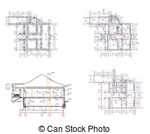 House Plan Clipart Vector Graphics  3869 House Plan Eps Clip Art