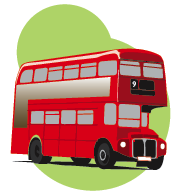 London Bus Clipart 02