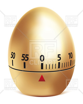 Golden Egg Timer Isolated On White 26341 Objects Download Royalty