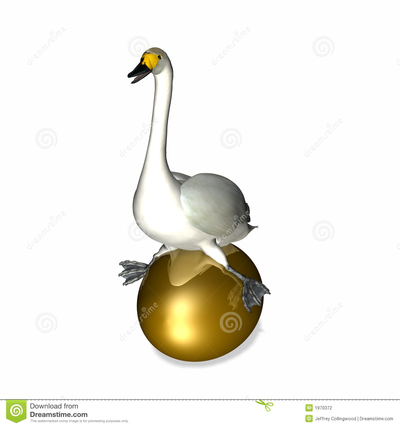 Goose Sitting On Golden Egg Stock Photography   Image  1970372