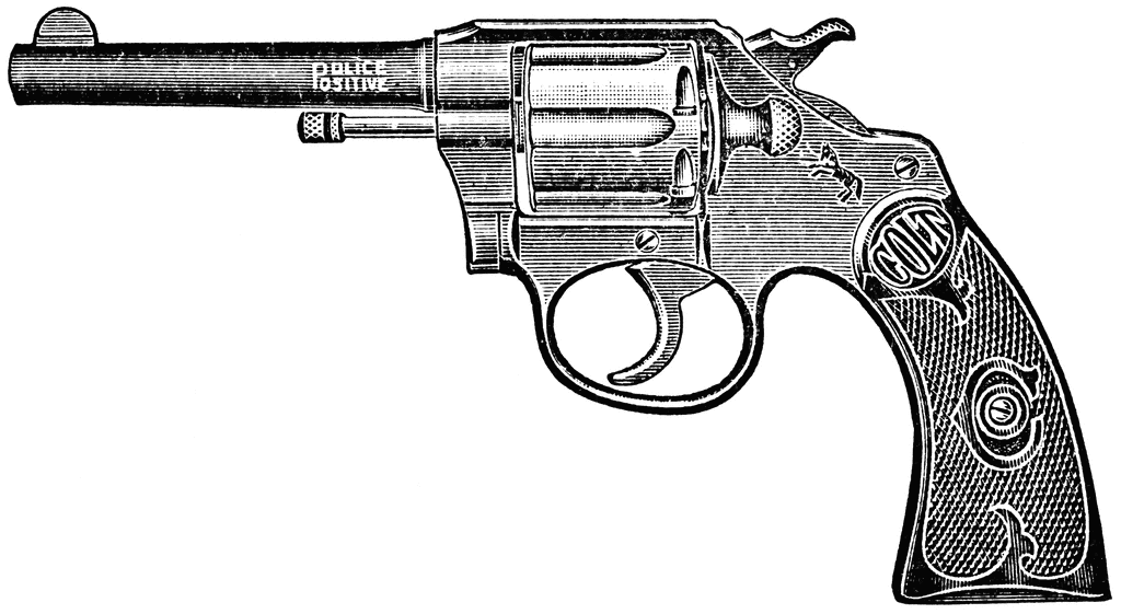 Colt Revolver Clip Art Colt Police Positive Revolver