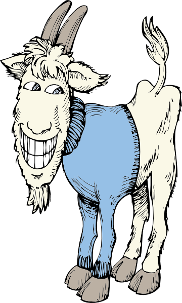 Goat In A Sweater Clip Art At Clker Com   Vector Clip Art Online
