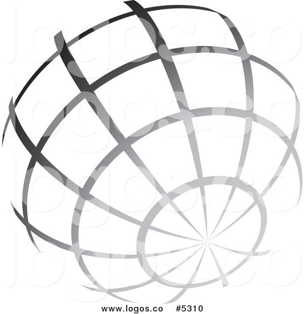 Of A Logo Of A Gradient Grayscale Wire Globe By Ta Images    5310