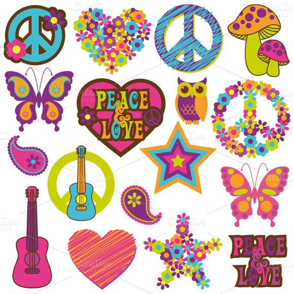 70s Groovy Clipart Retro 70 S Vectors And Clipart