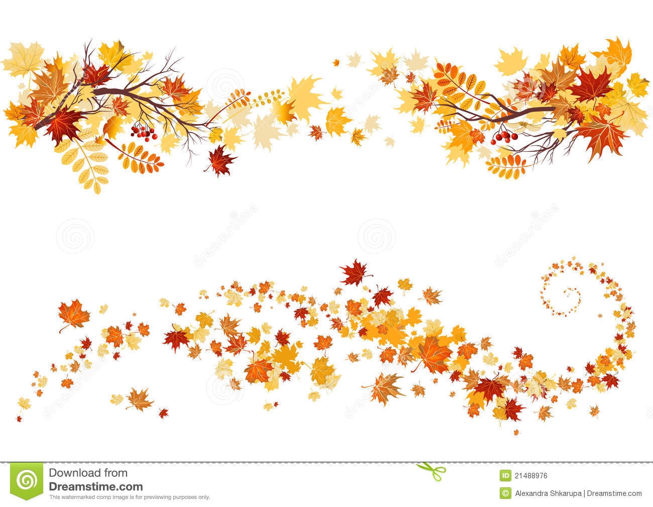 Autumn Leaves Border Royalty Free Stock Image   Image  21488976
