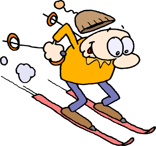 Download The Zip File  Clipart Downhill Skiing 030