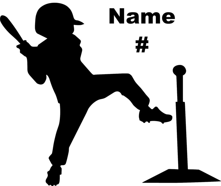 Personalized Baseball Decal Little League T   Ball Boy  Made In Usa