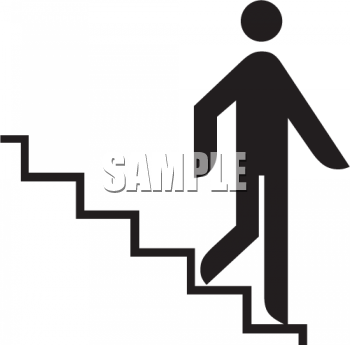 Walking Down Stairs Clipart