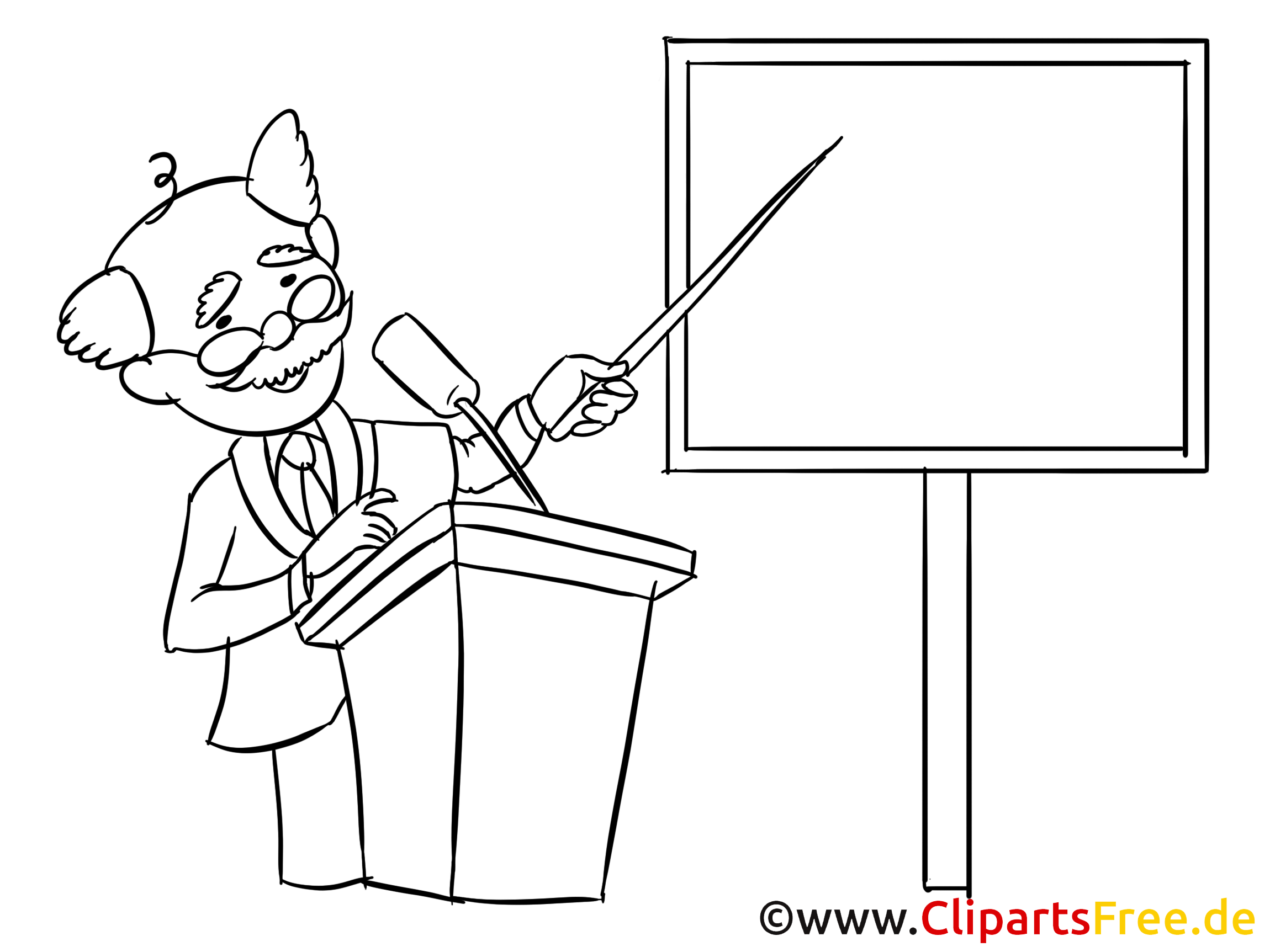 Instructor Clipart Bild Zeichnung Cartoon