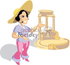 Royalty Free Tour Guide Clipart Image Picture Art   370524