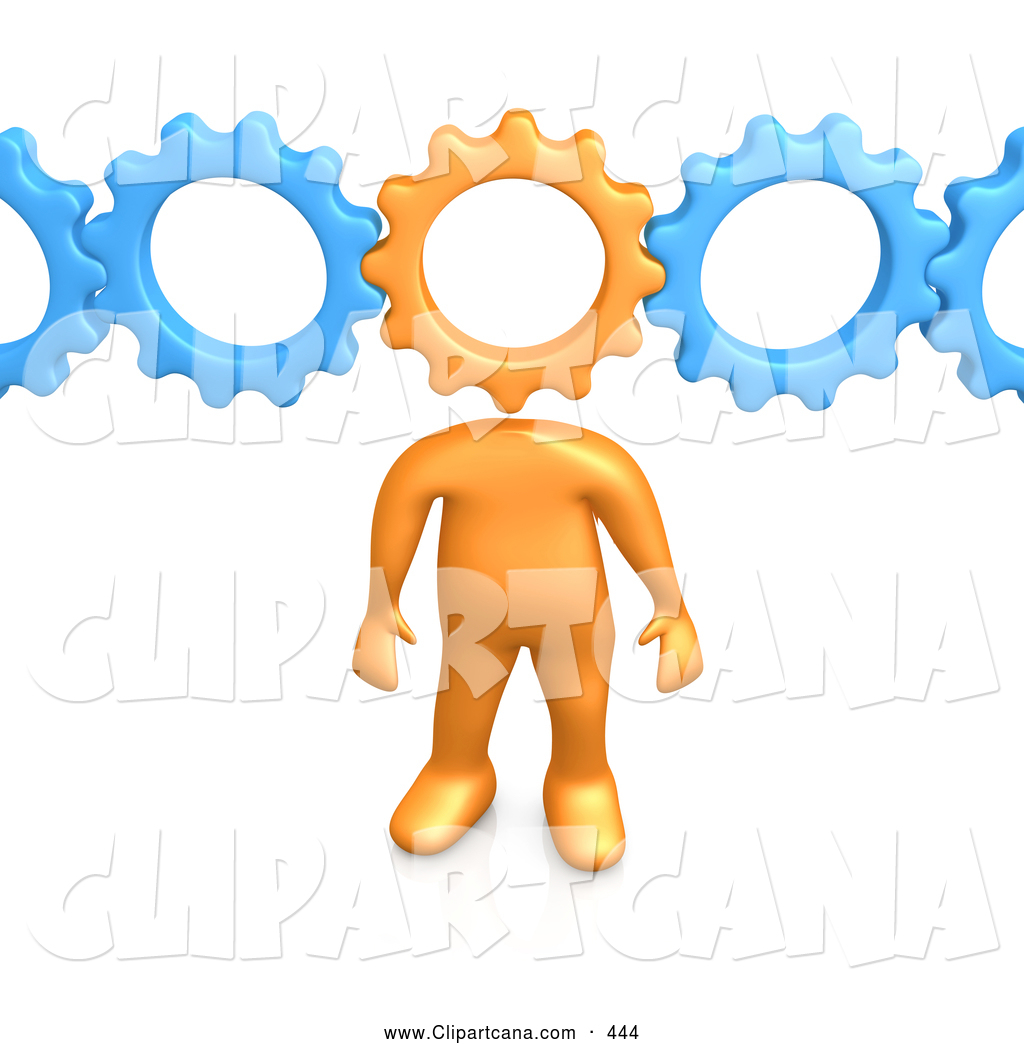 Blue Gear Clipart Connected To Blue Gears