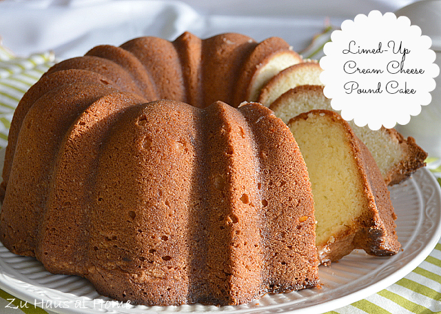 Limed Up Cream Cheese Pound Cake