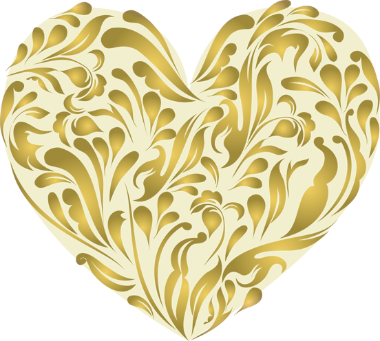 10 Gold Heart Free Cliparts That You Can Download To You Computer And