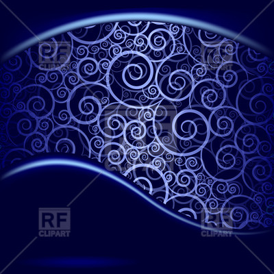 Abstract Blue Background With Waves And Curls 21186 Download Royalty    