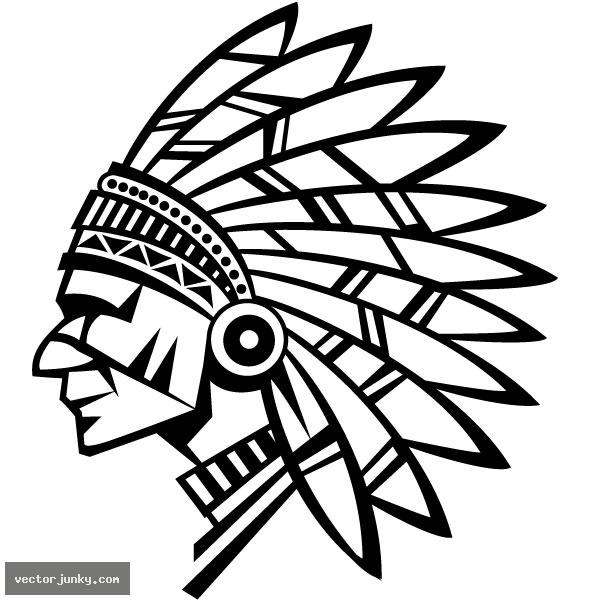High Quality Vector American Indian Vector