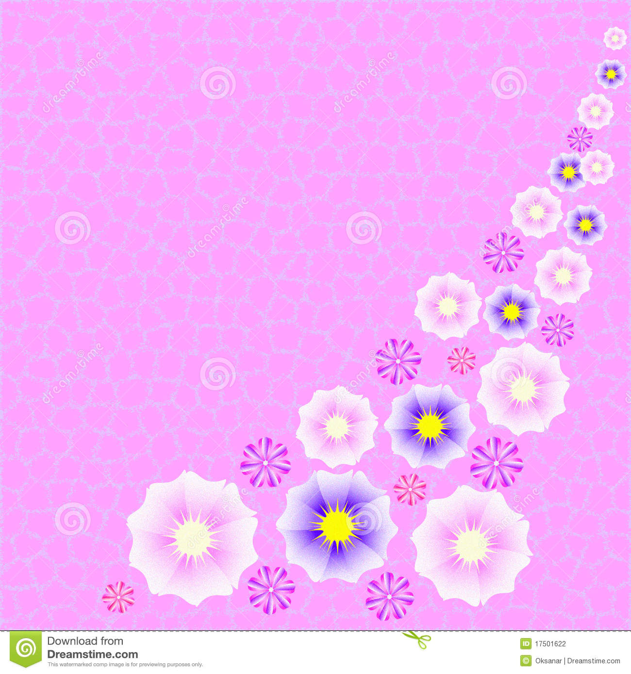 Pink Fuzzy Floral Background Stock Photography   Image  17501622