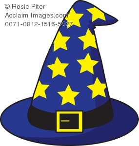 Royalty Free Clipart Illustration Of A Wizard S Hat With Stars