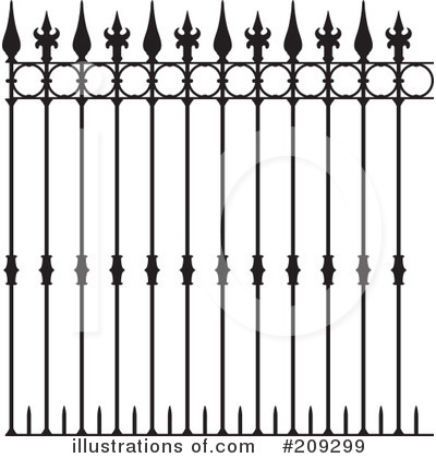 Fence Clipart  209299 By Frisko   Royalty Free  Rf  Stock
