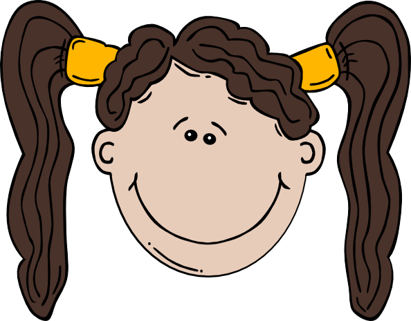 Cartoon Girl Head   Clipart Best