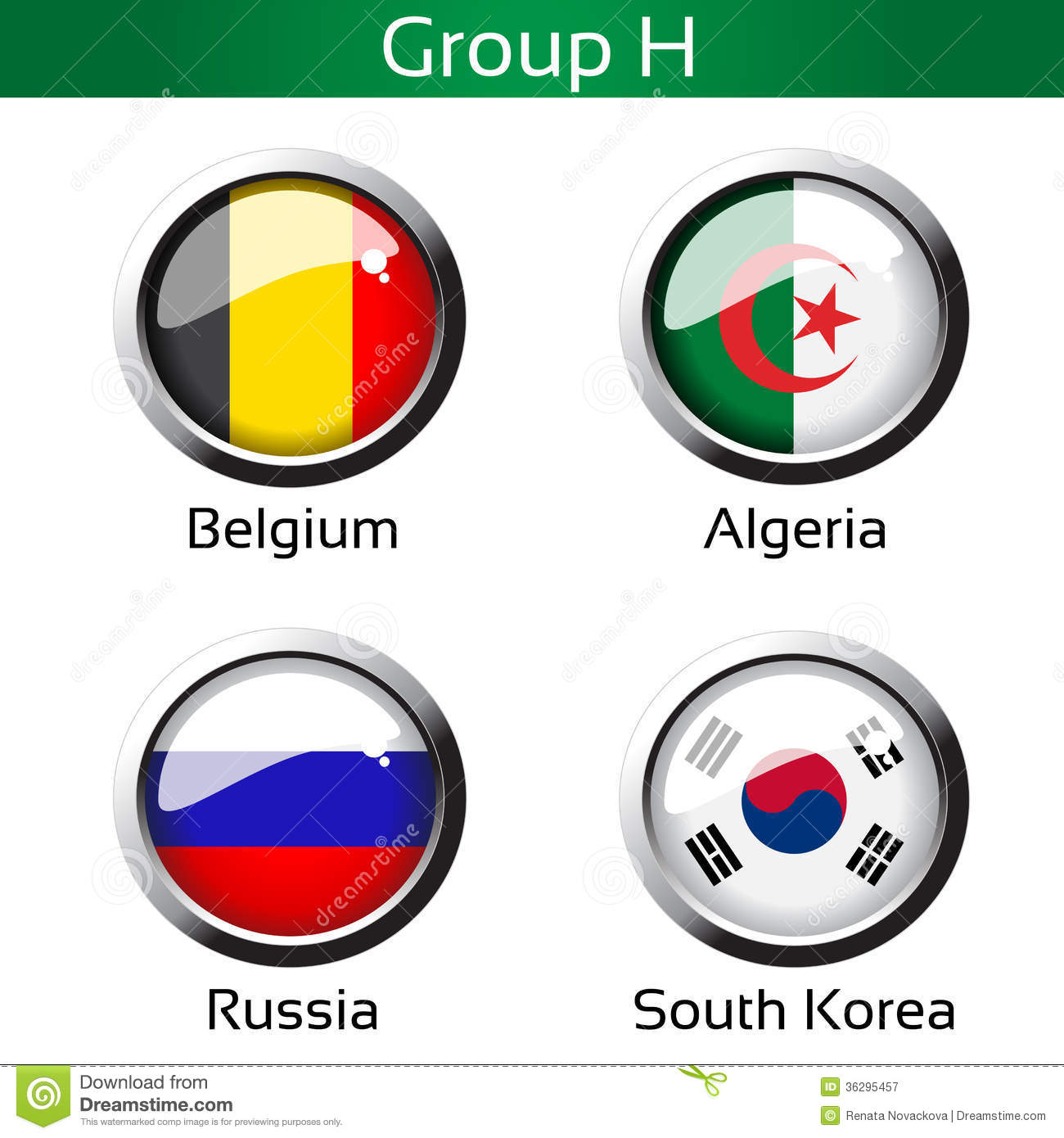 Flags   Football Brazil Group H   Belgium Algeria Russia South