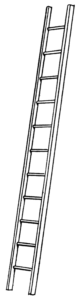 Leaning Ladder   Clipart Etc