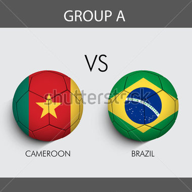 Recreation   Group A Match Cameroon V S Brazil Countries Flags