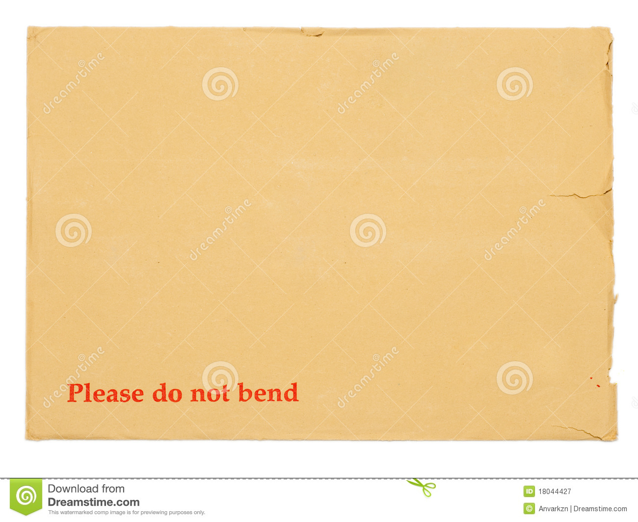 Blank Envelope For Important Documents  Royalty Free Stock Photography
