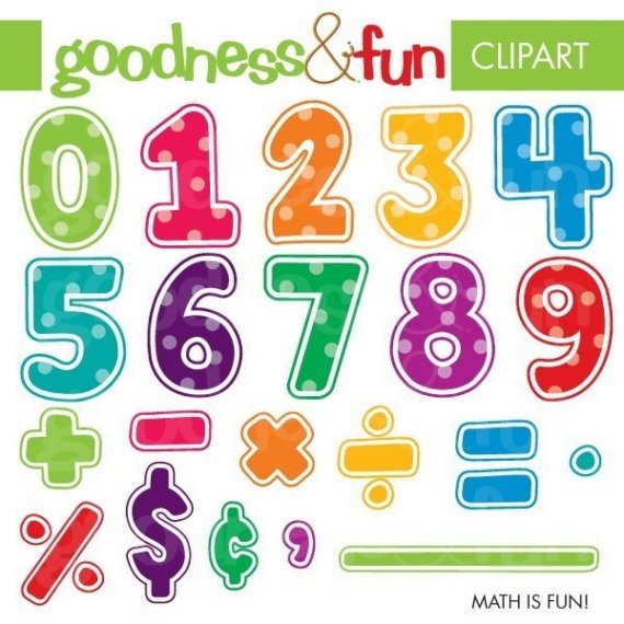 Digital Clipart Math Is Fun By Goodnessandfun On Etsy