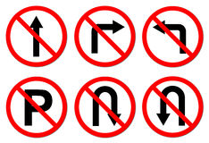 Do Not Do On Red Circle Traffic Sign Stock Image