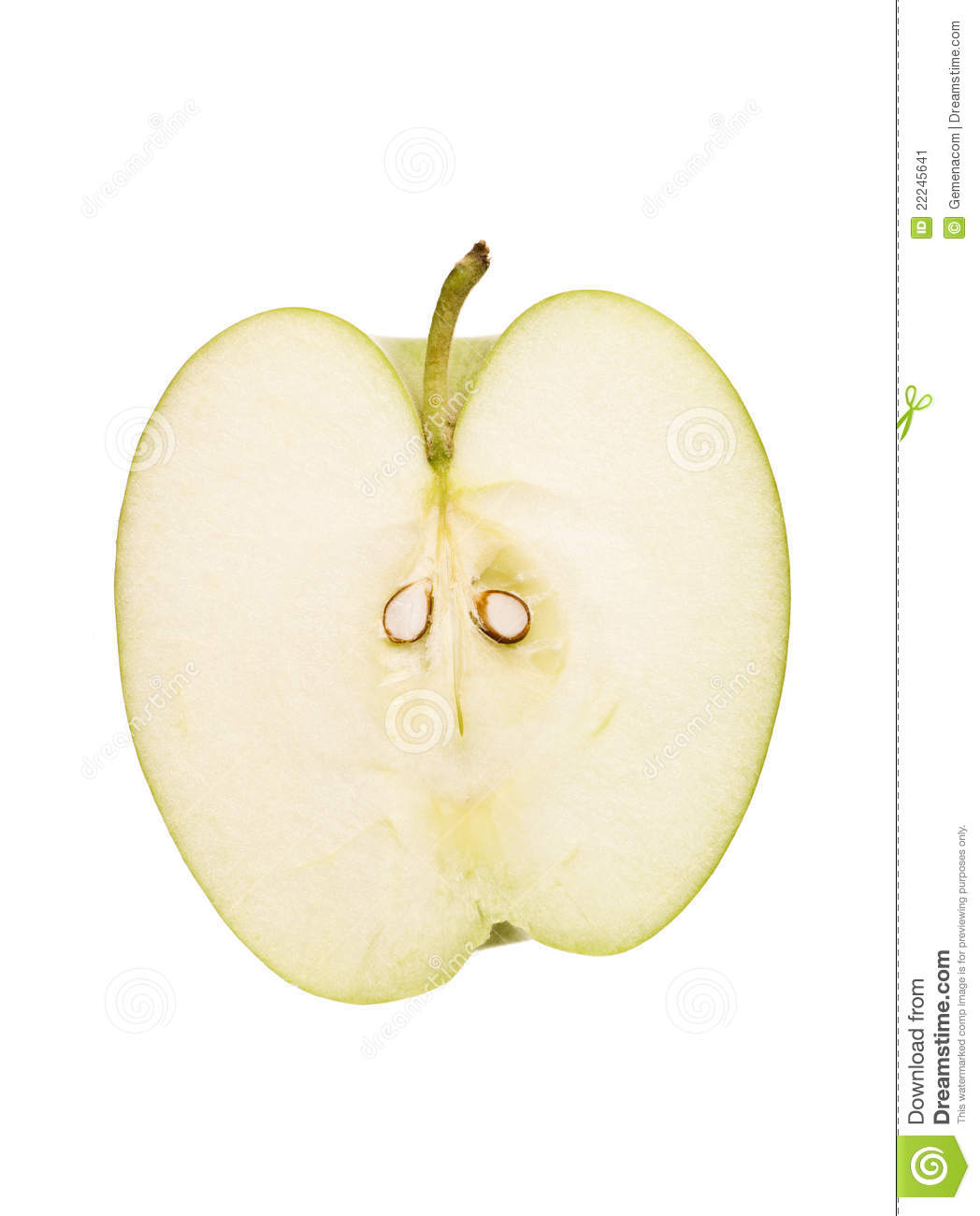 Apple Cut In Half Clipart Apple Cut In Half Isolated On