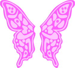 Fairy Wings Pink And Magenta Clip Art