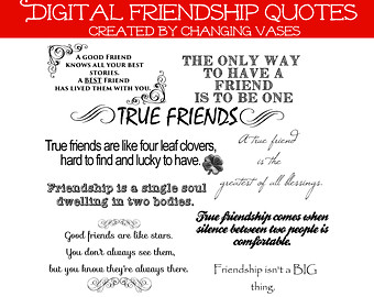Friendship Word Art Colle Ction 10 Quotes Words And Phrases Clip Art
