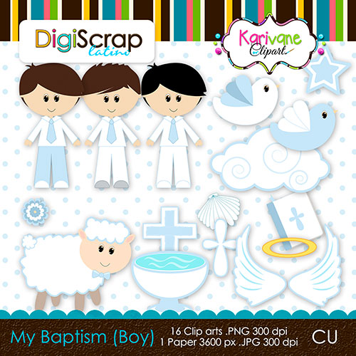 Larger Image My Baptism Boy   3 00 16 Cliparts In Png Format 1 Digital