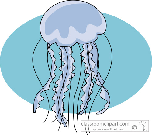 Marine Life Clipart   Jellyfish 728   Classroom Clipart