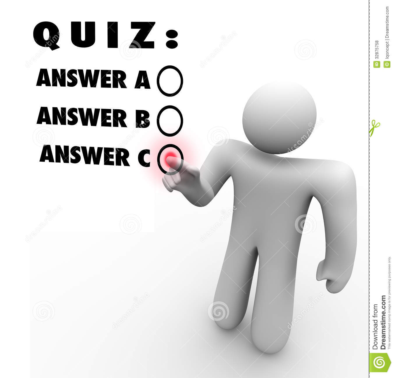 Quiz Multiple Choice Choosing Best Answer Test Words Several Answers