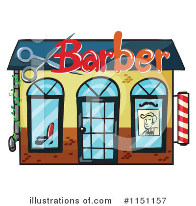 Royalty Free  Rf  Barber Shop Clipart Illustration By Colematt   Stock