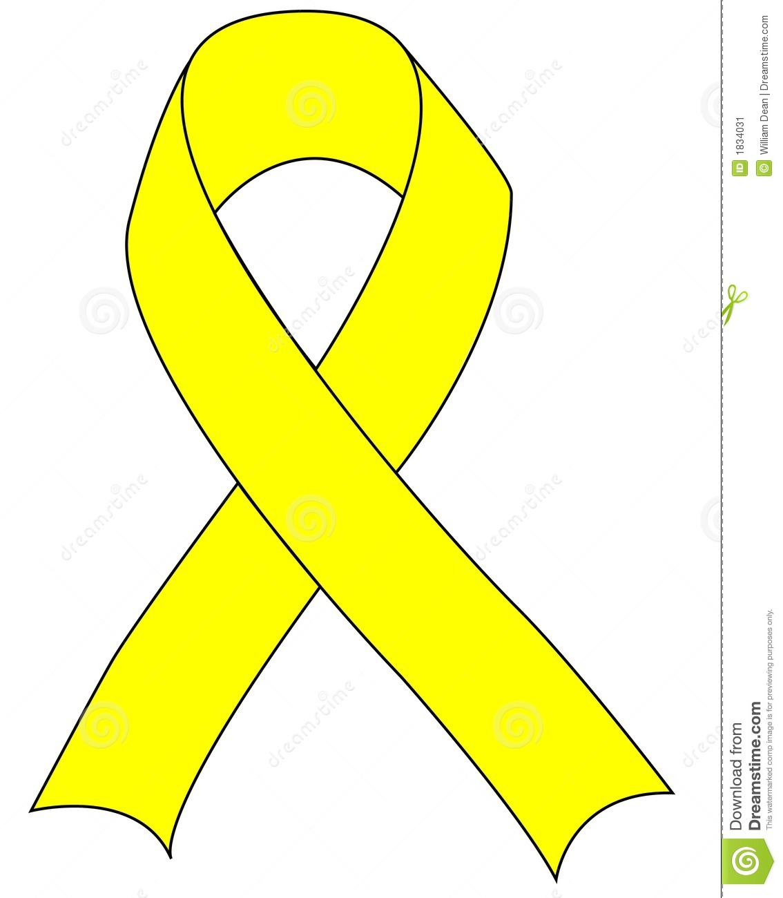 Yellow Ribbon Cancer Yellow Ribbon Signifying
