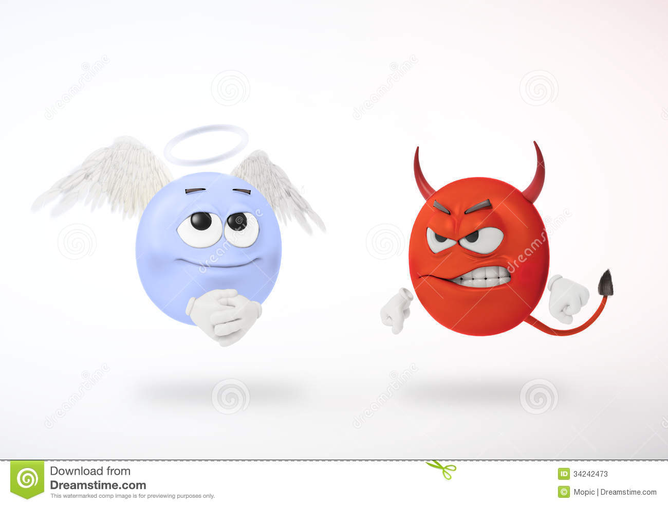 Angel And Devil Stock Photos   Image  34242473