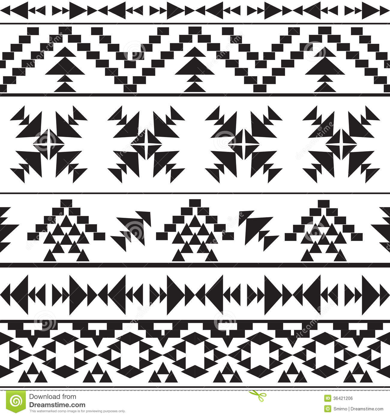Black And White Aztec Pattern Wallpaper Seamless Black And White Aztec