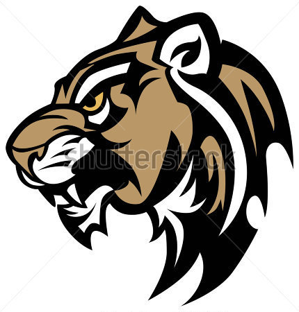 Panther Mascot Vector Clip Art