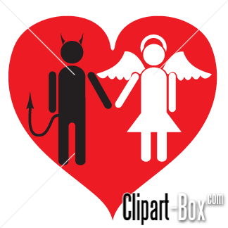 Related Love Devil And Angel Cliparts