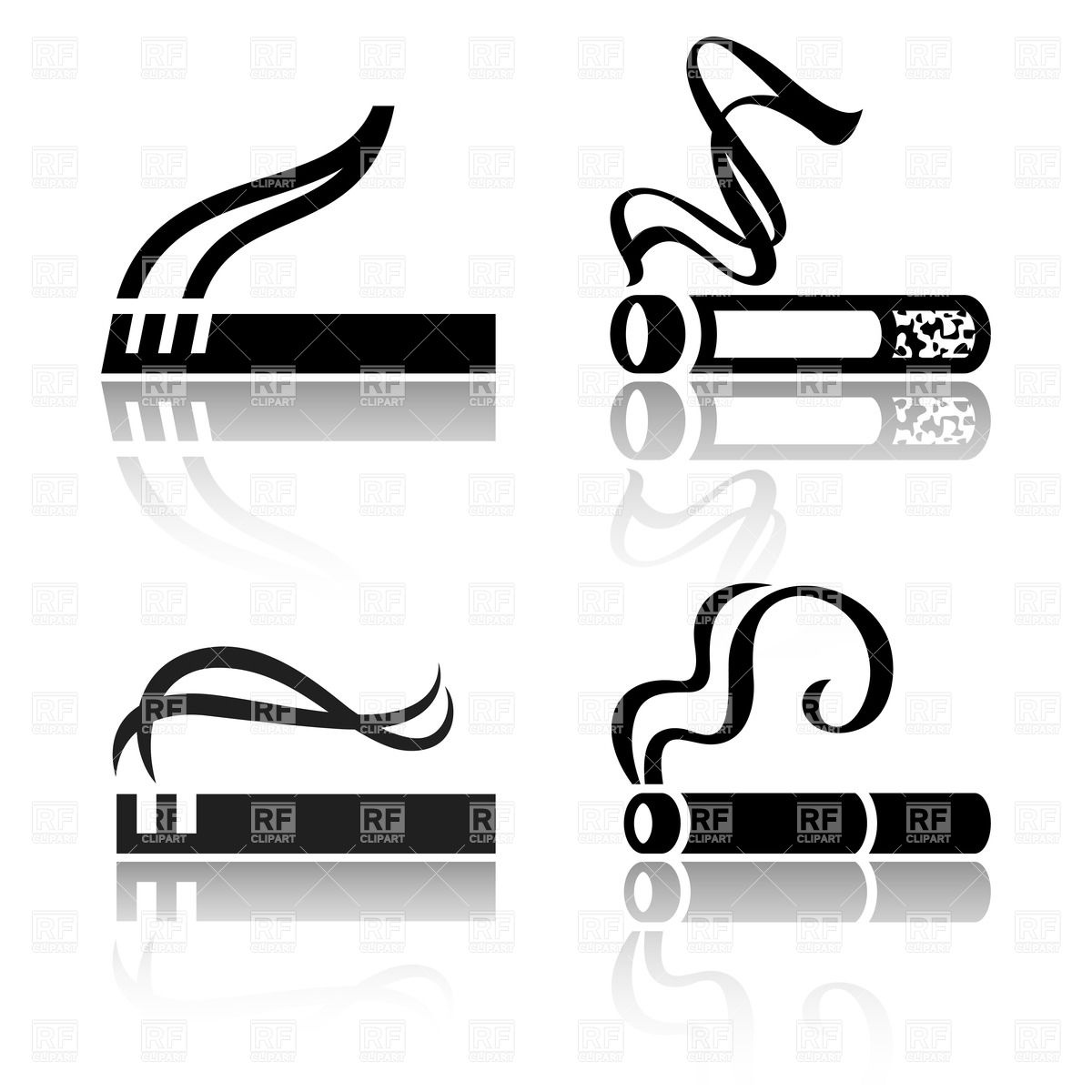 Of Smoking Cigarettes Download Royalty Free Vector Clipart  Eps