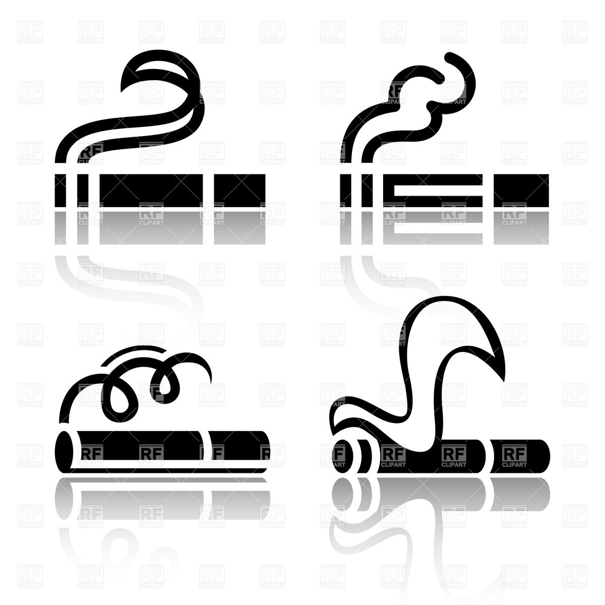 Simple Cigarette Icons 18088 Icons And Emblems Download Royalty