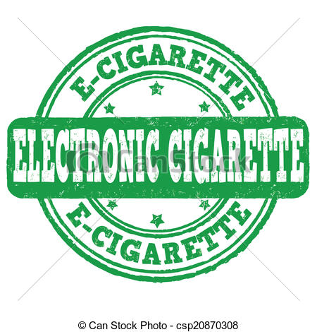 Vector Clipart Of Electronic Cigarette Stamp   Electronic Cigarette