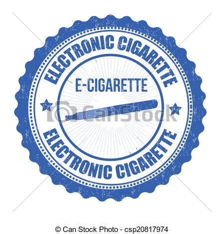 Vector   Electronic Cigarette Stamp   Stock Illustration Royalty Free