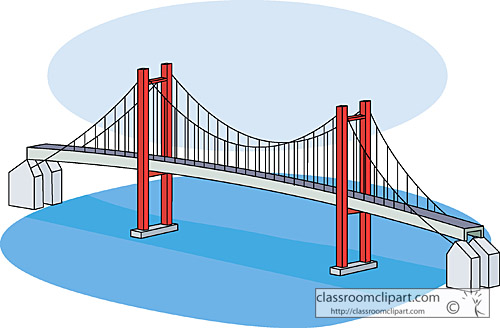 Architecture   Suspension Bridge   Classroom Clipart
