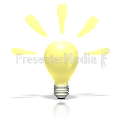 Bright Idea Light Bulb   Science And Technology   Great Clipart